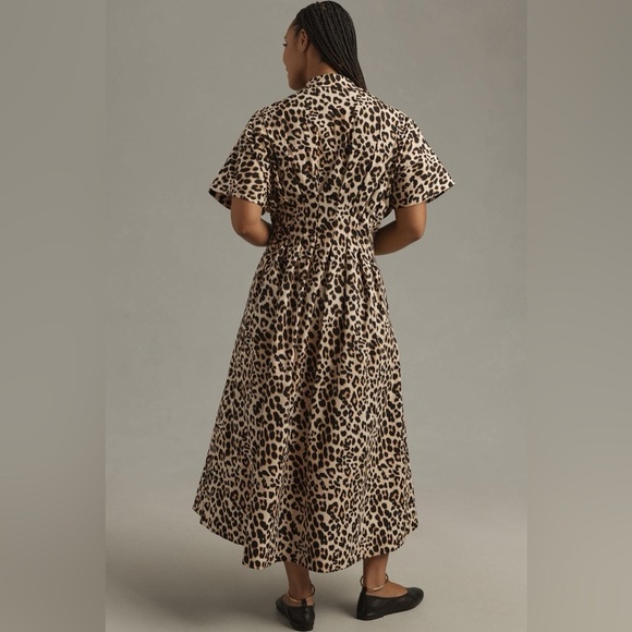Anthropologie Leopard Print Midi Dress - Picture 5 of 10